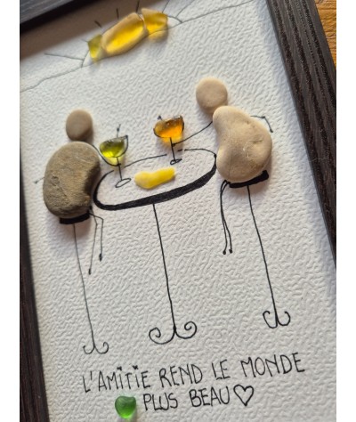 Cadre de décoration intérieure - Art mural - Seaglass