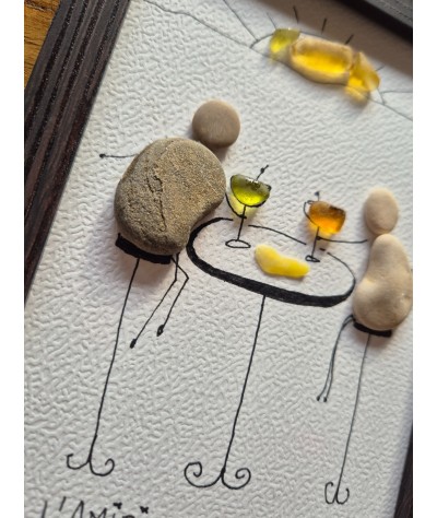 Cadre de décoration intérieure - Art mural - Seaglass