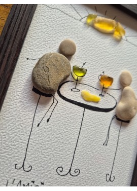 Cadre de décoration intérieure - Art mural - Seaglass