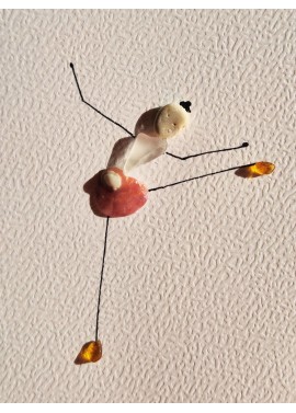 Carte de Vœux éco-responsable - recyclage - cadeau écologique - danseuse verre de mer