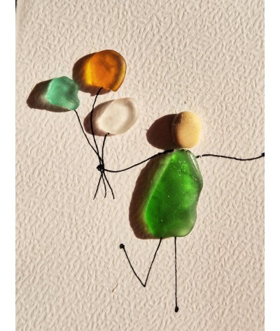 Carte de Vœux artisanale - recyclage - cadeau écologique - carte personnalisée - carte d'anniversaire