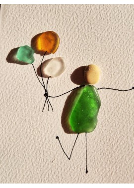 Carte de Vœux artisanale - recyclage - cadeau écologique - carte personnalisée - carte d'anniversaire