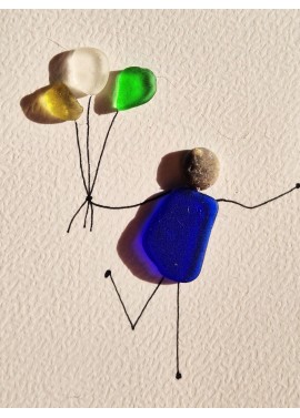 Carte de Vœux artisanale - recyclage - cadeau écologique - carte personnalisée - carte d'anniversaire