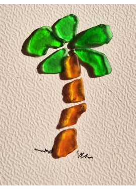 Carte de Vœux artisanale - recyclage - cadeau écologique - carte retraite