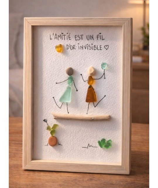 Cadre de décoration intérieure - Art mural - Seaglass