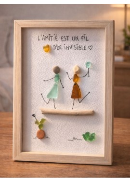 Cadre de décoration intérieure - Art mural - Seaglass