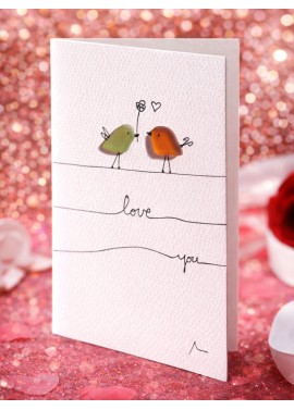 Oiseaux verre de mer