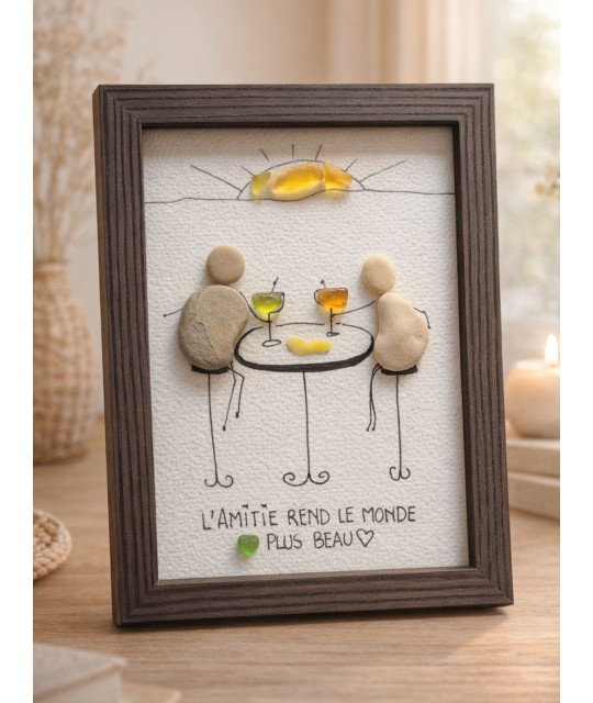 Cadre de décoration intérieure - Art mural - Seaglass