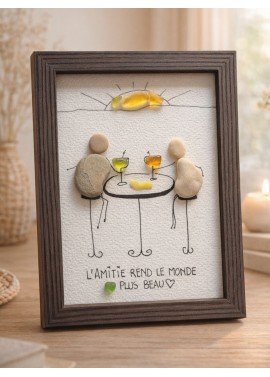 Cadre de décoration intérieure - Art mural - Seaglass