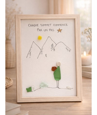 Cadre de décoration intérieure - Art mural - Seaglass