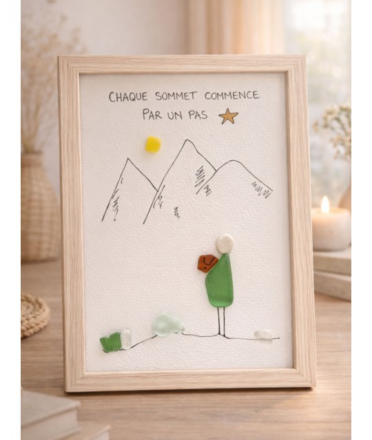 Cadre de décoration intérieure - Art mural - Seaglass