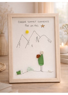 Cadre de décoration intérieure - Art mural - Seaglass