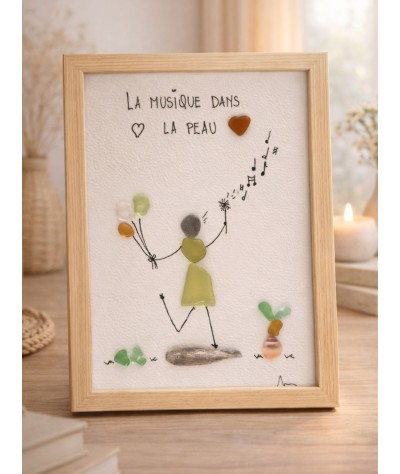 Cadre de décoration intérieure - Art mural - Seaglass