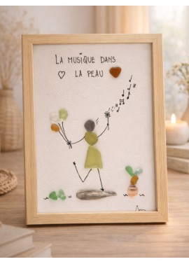 Cadre de décoration intérieure - Art mural - Seaglass