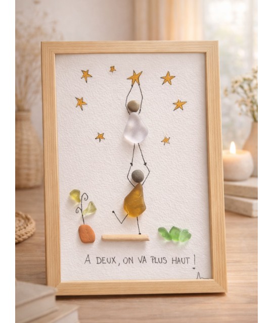 Cadre de décoration intérieure - Art mural - Seaglass