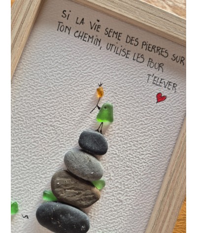 Cadre de décoration intérieure - Art mural - Seaglass