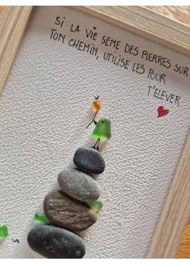 Cadre de décoration intérieure - Art mural - Seaglass