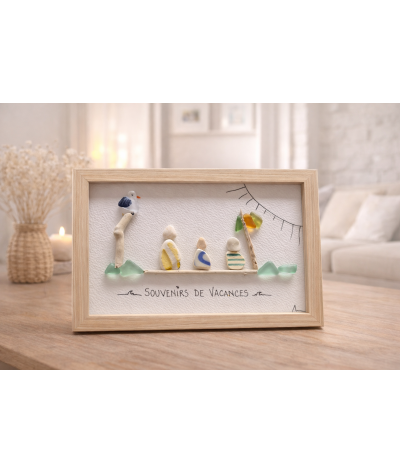 Cadre de décoration intérieure - Art mural - Seaglass