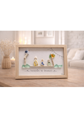 Cadre de décoration intérieure - Art mural - Seaglass