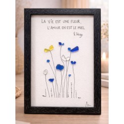 Cadre de décoration intérieure - Art mural - Seaglass