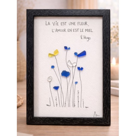 Cadre de décoration intérieure - Art mural - Seaglass