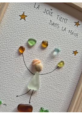 Cadre de décoration intérieure - Art mural - Seaglass