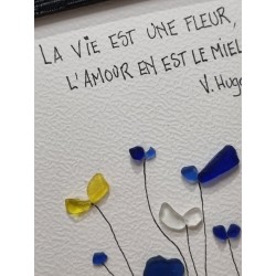 Cadre de décoration intérieure - Art mural - Seaglass