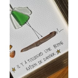 Cadre de décoration intérieure - Art mural - Seaglass