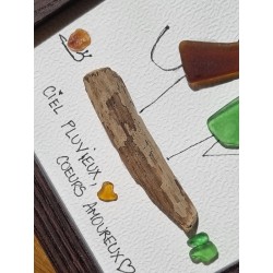 Cadre de décoration intérieure - Art mural - Seaglass