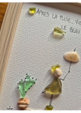 Cadre de décoration intérieure - Art mural - Seaglass