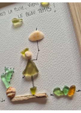 Cadre de décoration intérieure - Art mural - Seaglass