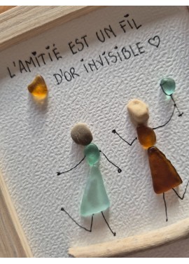 Cadre de décoration intérieure - Art mural - Seaglass