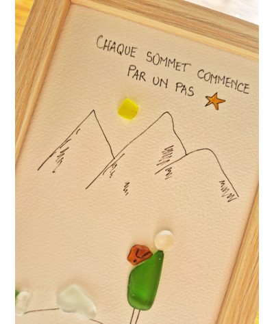 Cadre de décoration intérieure - Art mural - Seaglass