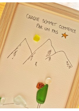 Cadre de décoration intérieure - Art mural - Seaglass