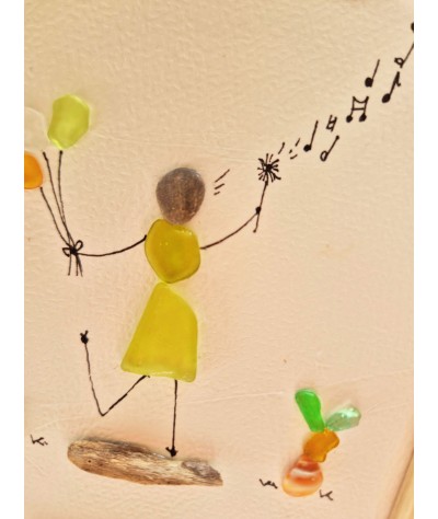 Cadre de décoration intérieure - Art mural - Seaglass