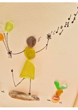 Cadre de décoration intérieure - Art mural - Seaglass