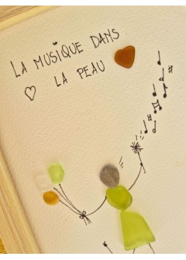 Cadre de décoration intérieure - Art mural - Seaglass