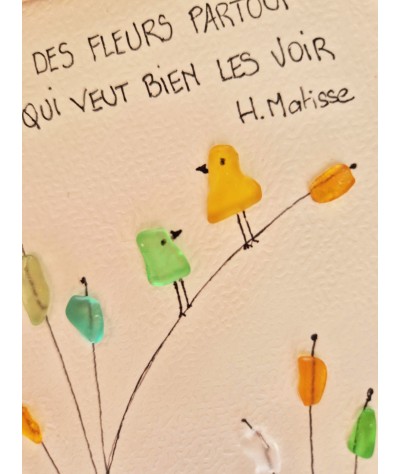 Cadre de décoration intérieure - Art mural - Seaglass