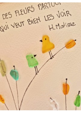 Cadre de décoration intérieure - Art mural - Seaglass