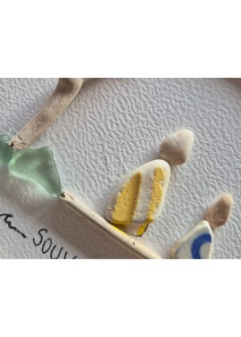 Cadre de décoration intérieure - Art mural - Seaglass