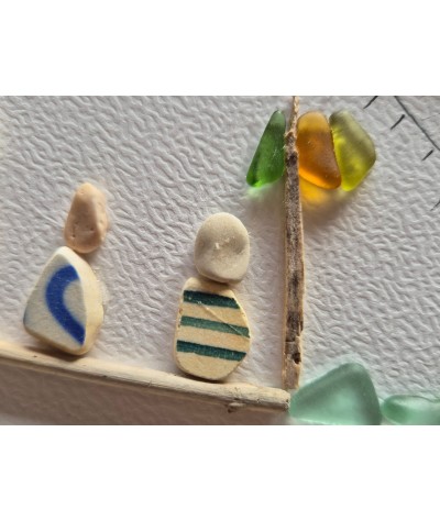 Cadre de décoration intérieure - Art mural - Seaglass