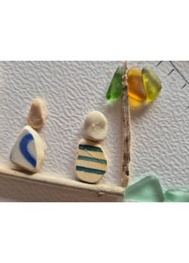 Cadre de décoration intérieure - Art mural - Seaglass