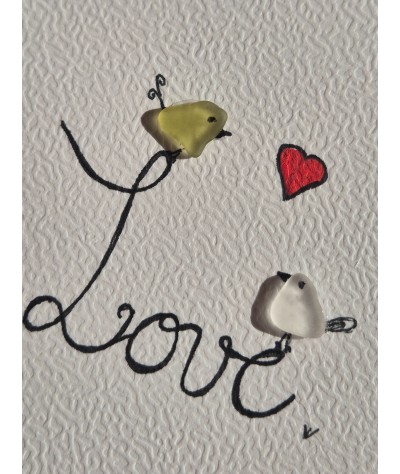 Carte de Vœux éco-responsable - recyclage - cadeau écologique - crabe en verre