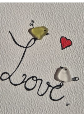 Carte de Vœux éco-responsable - recyclage - cadeau écologique - crabe en verre